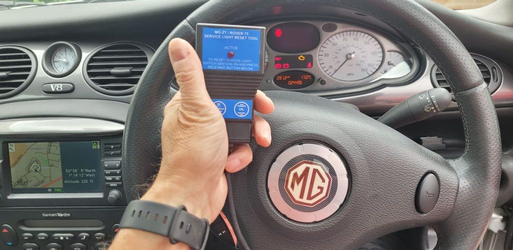 Oil change and service reminder reset
