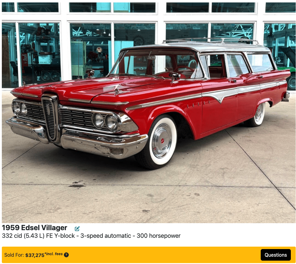 1959 Edsel Villager: A Rare 1950s Americana Icon